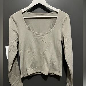 ABERCROMBIE SOFT COLLECTION LONG SLEEVE LIGHT GREEN - SIZE M